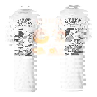 ねこぺん日和 ドーナツ Tシャツ - Kawaiitshirt