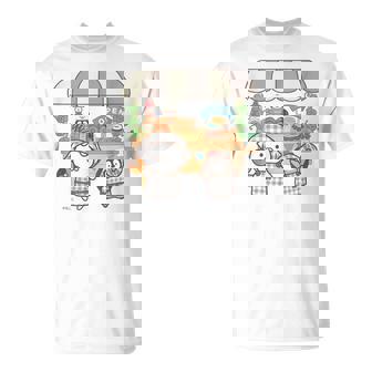 ねこぺん日和 ドーナツワゴン Tシャツ - Kawaiitshirt