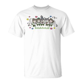 るるる学園 くるっっ ダークカラー Tシャツ - Kawaiitshirt