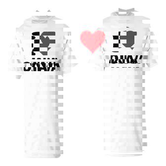 アイハート 沖縄 日本 大好き 日本土産アイテム Tシャツ - Kawaiitshirt