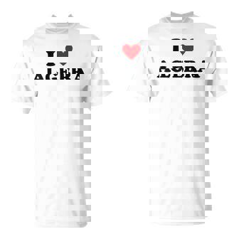 アイ・ハート・マス・ティーチャー-ファニー・アイ・ラヴ・アルゲブラ Tシャツ - Kawaiitshirt