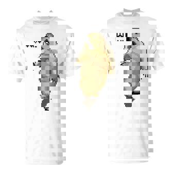 アニマルプリント 驚いたマーモット ドット絵 ピクセルアート 面白い 動物 ミーム Tシャツ - Kawaiitshirt