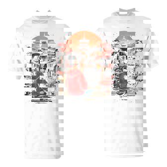 アニメ 女の子 日本 バックプリント Tシャツ - Kawaiitshirt