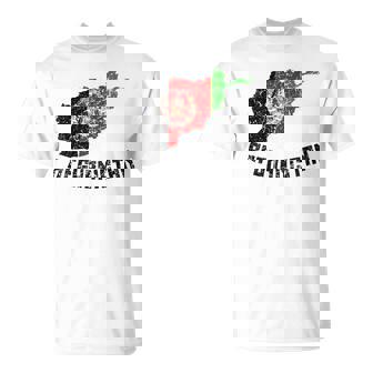 アフガニスタンの国旗 アンティーク調 男性 女性 キッズ アフガニスタン Tシャツ - Kawaiitshirt
