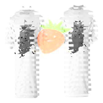 イチゴのハロウィンコスチューム かわいい怠惰なイチゴの果実 Tシャツ - Kawaiitshirt