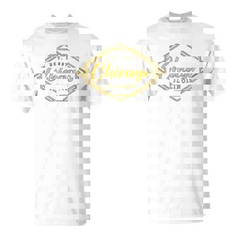 イリノイ州シカゴ-イリノイ州シカゴスタイル 長袖tシャツ Tシャツ - Kawaiitshirt