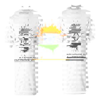 インド独立記念日 1947年8月15日 インド国旗 愛国心 Tシャツ - Kawaiitshirt