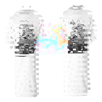 イースタートラッカー-面白いイースターバニーボーイズイースターネストトラック 長袖tシャツ Tシャツ - Kawaiitshirt