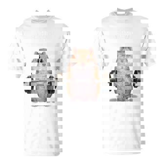 ウェイトリフティング 筋トレ バーベル やる気がないなら家に帰れ ジャンガリアンハムスター Tシャツ - Kawaiitshirt