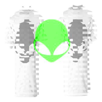 エイリアンヘッド グリーンフェイス ファニービリーブ Ufo ヒューマンコスチューム Edm 長袖tシャツ Tシャツ - Kawaiitshirt