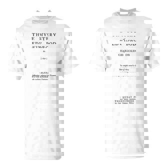 エドウィン・ドロードの謎 チャールズ・ディケンズ タイトルページ Tシャツ - Kawaiitshirt