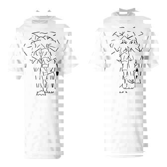 エレファントtシャツ、幾何学象クッション象 Tシャツ - Kawaiitshirt