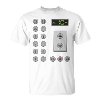 エレベーターボタン おもしろエレベーター Tシャツ - Kawaiitshirt