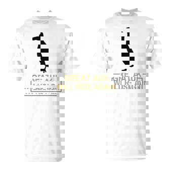 オオウミガラスは再び復活する 絶滅した飛べない鳥ペンギン Tシャツ - Kawaiitshirt