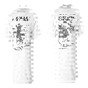 オズの魔法使い カウボーイライオン 勇気 Tシャツ - Kawaiitshirt