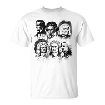 オーケストラ 交響曲 クラシック音楽 作曲家 ベートーヴェン バッハ Tシャツ - Kawaiitshirt