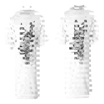 オーストラリアンケルピー 犬 モチーフ ペット アートワーク オーストラリアンケルピー Tシャツ - Kawaiitshirt