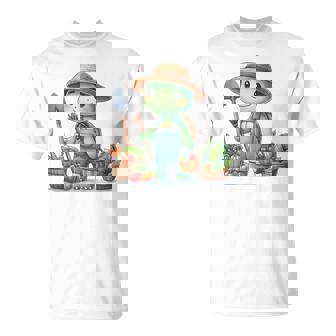 カメは農夫、かわいいデザイン。 Tシャツ - Kawaiitshirt