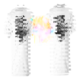 カラフルなハイエナプレデター 水彩画携帯電話ケース Tシャツ - Kawaiitshirt