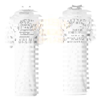 カンタベリー イングランド Uk Est Year Athletic Beige Distressed Tシャツ - Kawaiitshirt