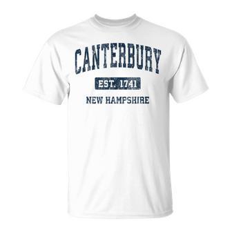 カンタベリー ニューハンプシャー州 ニューハンプシャービンテージアスレチックスポーツデザイン Tシャツ - Kawaiitshirt