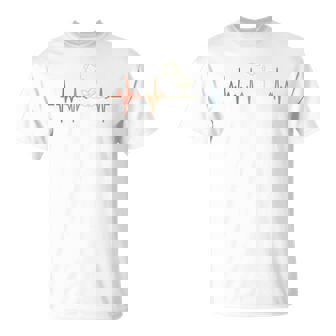 ガーデニング心電図レトロ園芸家脈線心拍 長袖tシャツ Tシャツ - Kawaiitshirt