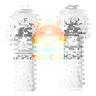 キッズ Level 7 Unlocked 7Th Birthday Gamer For Boys & Girl Tシャツ - Kawaiitshirt