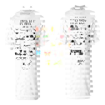 キッズ 昆虫の種類バグ識別科学 Tシャツ - Kawaiitshirt