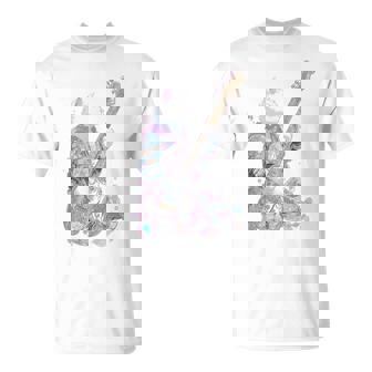 ギターを弾く猫 ネコ おもしろ かわいい ロック おしゃれ Tシャツ - Kawaiitshirt