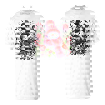 クリスマスの雪だるま Tシャツ - Kawaiitshirt