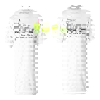 クリーミーダルゴナ抹茶ボバティー、スマイル、抹茶の方法 Tシャツ - Kawaiitshirt