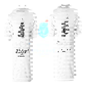 クリーム ソーダ ドリンク カタカナ 和 デザート 昭和 レトロ かわいい Tシャツ - Kawaiitshirt