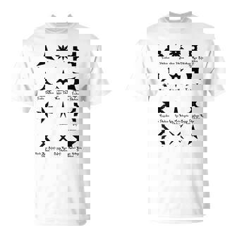 クールなタイプの忍者スターと手裏剣格闘技tシャツ Tシャツ - Kawaiitshirt