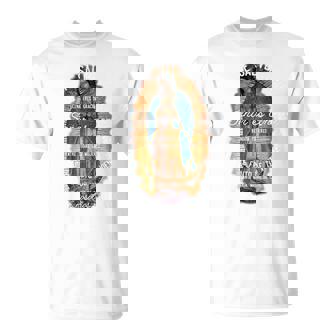 グアダルーペの聖母 カトリック アヴェ・マリア スペイン語 ヘイルマリア 長袖tシャツ Tシャツ - Kawaiitshirt