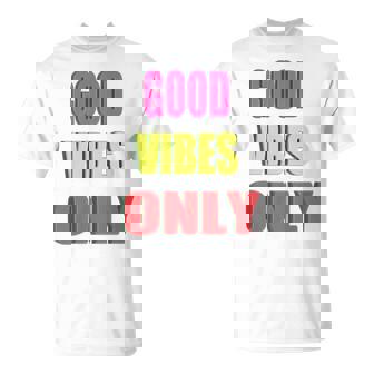 グッド・バイブス・オンリー 長袖tシャツ Tシャツ - Kawaiitshirt