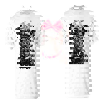 コケット ボウケーン コルソ 犬 ママ ピンクリボン 女の子 Tシャツ - Kawaiitshirt