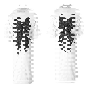 コケット リボン ブラック グレー チーター ヒョウ柄 女の子 ママ Tシャツ - Kawaiitshirt