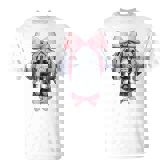 コケットボウ グレートデーン 犬 ママ ピンクリボン キュート 母の日 Tシャツ - Kawaiitshirt