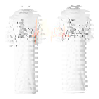 ゴールデンチンチラ ペルシャ猫 ハートビート Ekg I Love My Cats Tシャツ - Kawaiitshirt