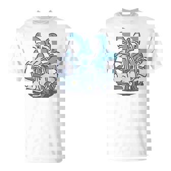 サメがたくさんトラックに Tシャツ - Kawaiitshirt