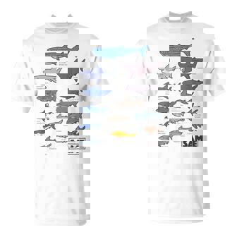 サメ図鑑 Tシャツ - Kawaiitshirt