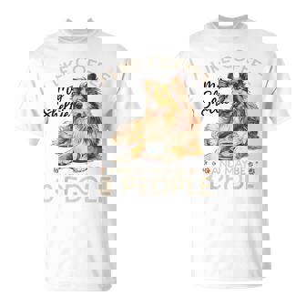 シェットランド・シープドッグ犬用シェルティ I Like Coffee Myheltie Tシャツ - Kawaiitshirt