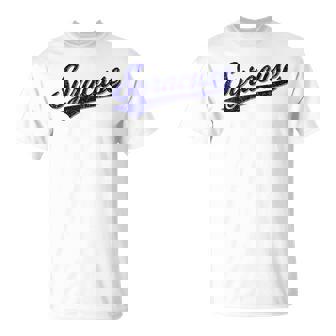 シラキュース ニューヨーク バーシティ スクリプト クラシック スポーツ ジャージスタイル Tシャツ - Kawaiitshirt