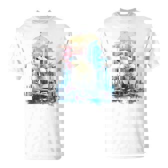 シロクマ 動物 カラフル 動物園 アート 描画 シロクマ Tシャツ - Kawaiitshirt