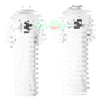 スイカ 農家 ハートビート ガーデニング 果物 農業 庭師 長袖tシャツ Tシャツ - Kawaiitshirt