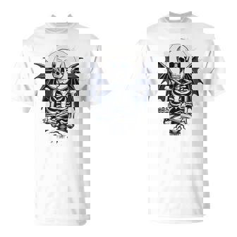 スケルトン ハロウィン コスチューム 怖い 不気味な翼 死 Tシャツ - Kawaiitshirt