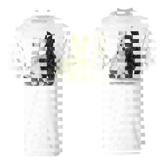 スコティッシュテリア犬の所有者ペット所有者アートデザイン Tシャツ - Kawaiitshirt