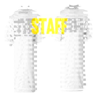 スタッフ イベント コスチューム クルー 音楽祭 バックプリント ワーカー Tシャツ - Kawaiitshirt