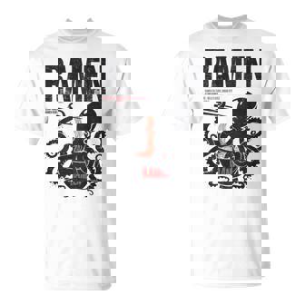 ストリートウェア ラーメン カワイイ オタク マンガ アニメ バックプリント モダン Tシャツ - Kawaiitshirt