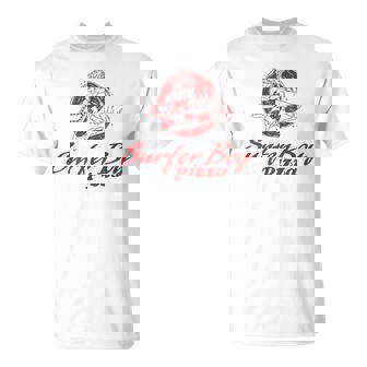 ストレンジャー・シングス サーファーボーイ ピザ 広告 サーフ デリバリー レトロ Tシャツ - Kawaiitshirt